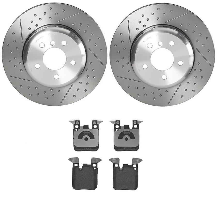 Brembo Disc Brake Pad and Rotor Kits KT04180