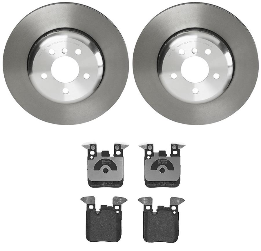 Brembo Disc Brake Pad and Rotor Kits KT04182