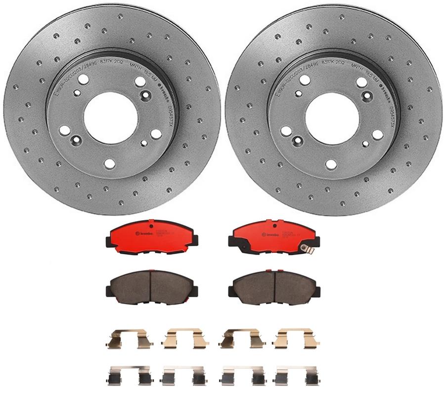 Brembo Disc Brake Pad and Rotor Kits KTX0002