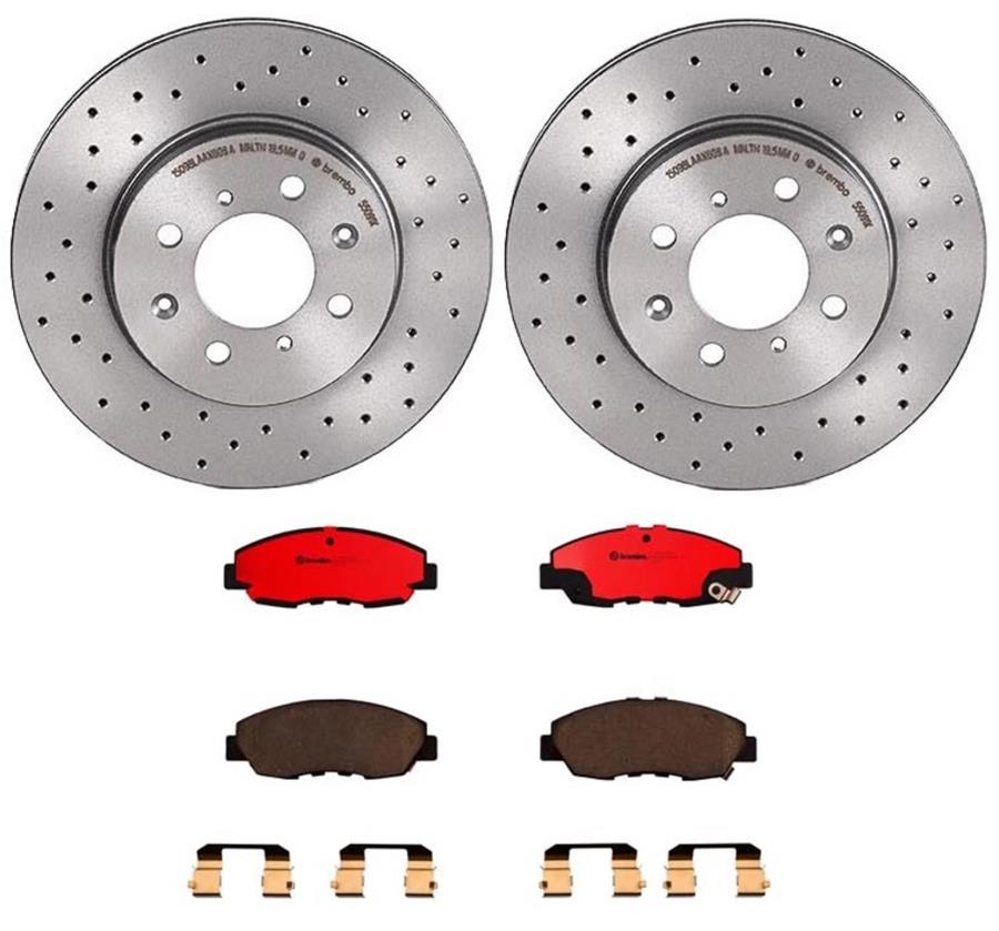 Brembo Disc Brake Pad and Rotor Kits KTX0004
