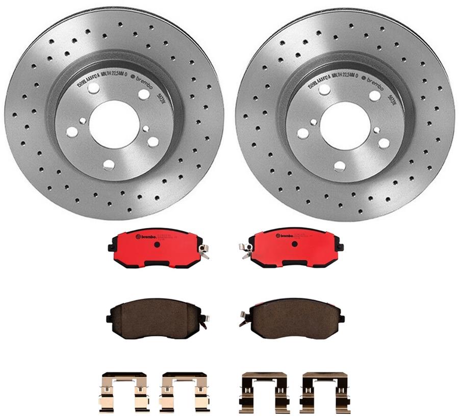 Brembo Disc Brake Pad and Rotor Kits KTX0006