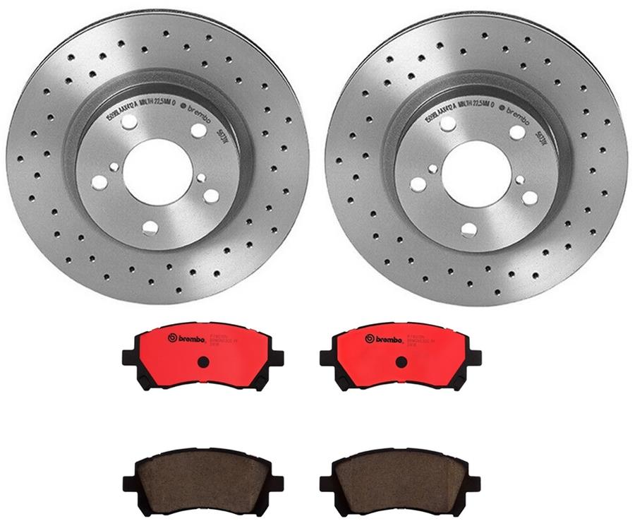 Brembo Disc Brake Pad and Rotor Kits KTX0007
