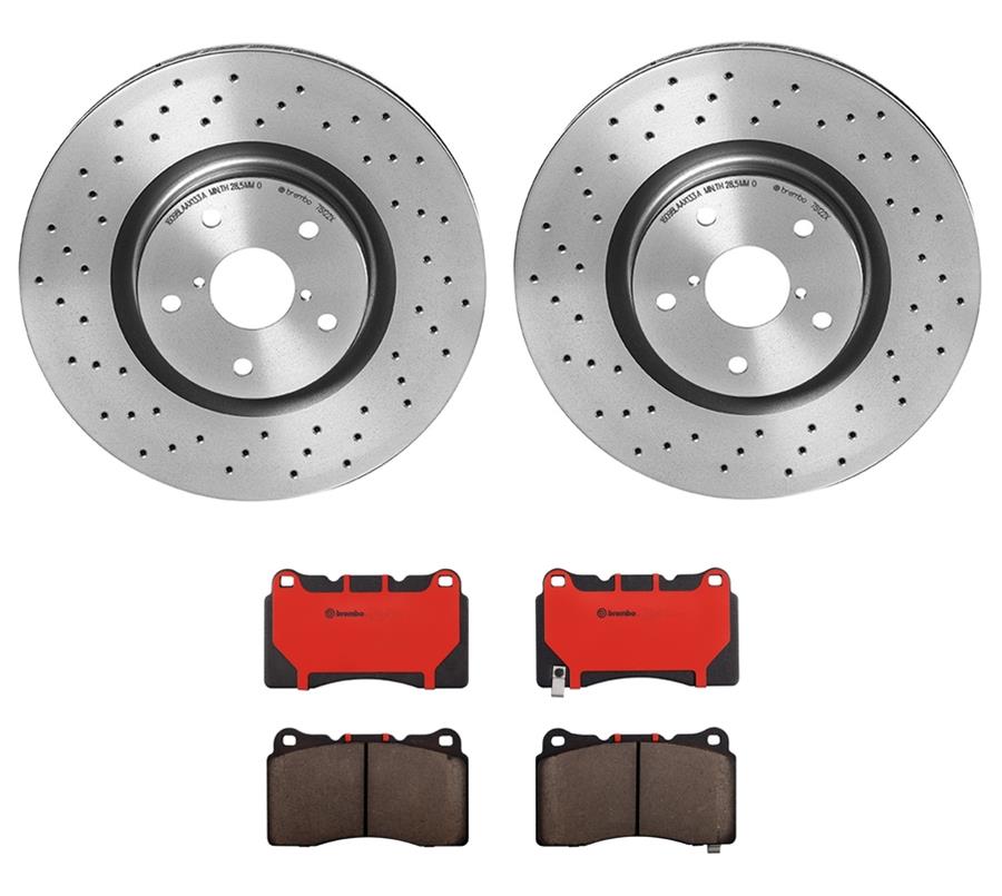 Brembo Disc Brake Pad and Rotor Kits KTX0009