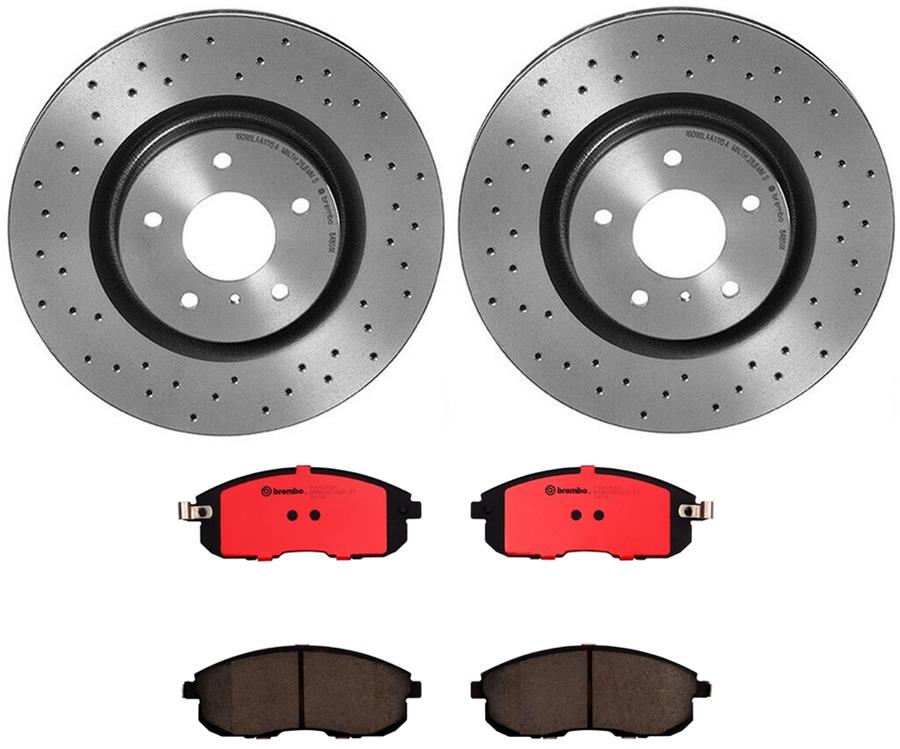 Brembo Disc Brake Pad and Rotor Kits KTX0010