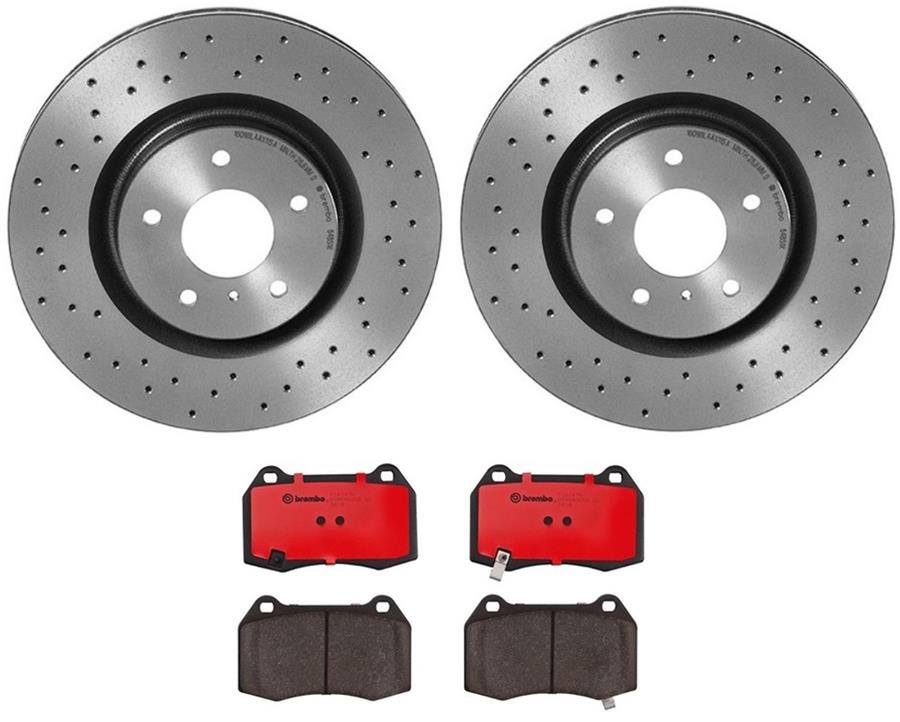Brembo Disc Brake Pad and Rotor Kits KTX0011