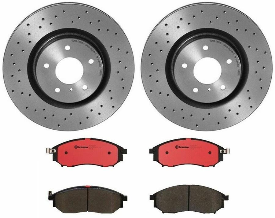 Brembo Disc Brake Pad and Rotor Kits KTX0012