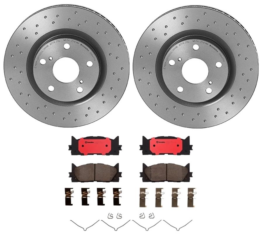Brembo Disc Brake Pad and Rotor Kits KTX0015