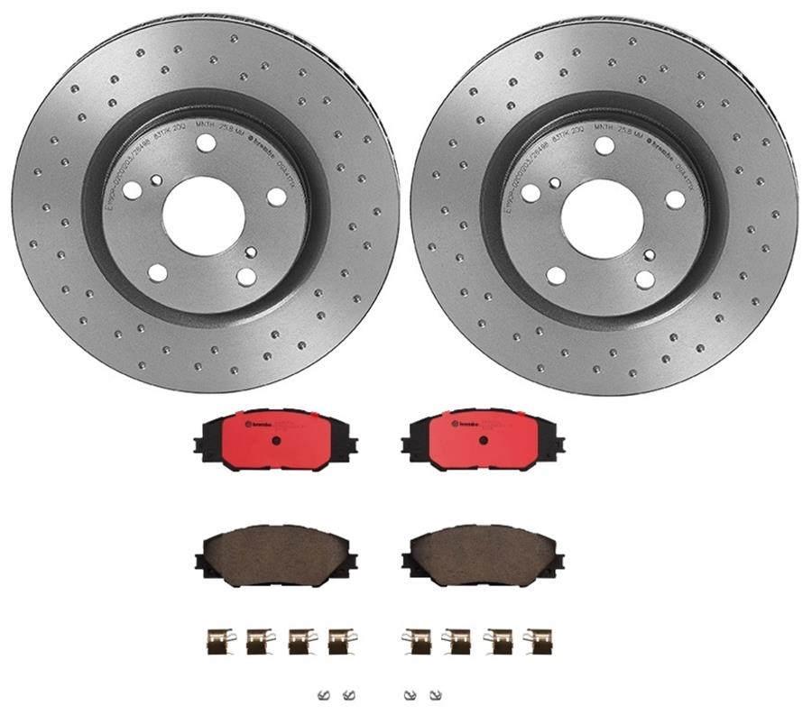 Brembo Disc Brake Pad and Rotor Kits KTX0016
