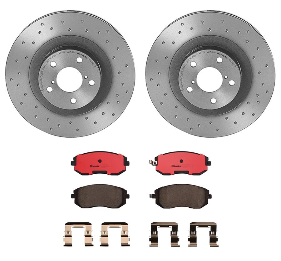 Brembo Disc Brake Pad and Rotor Kits KTX0018