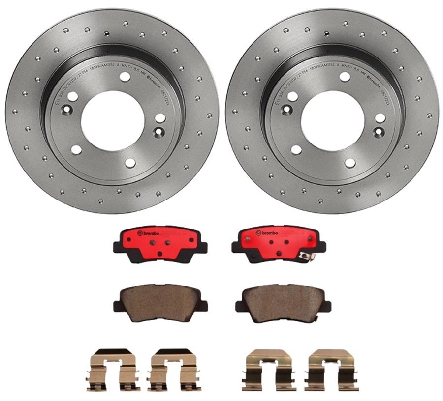 Brembo Disc Brake Pad and Rotor Kits KTX0020
