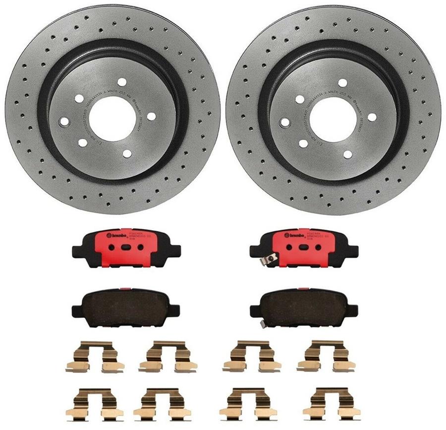 Brembo Disc Brake Pad and Rotor Kits KTX0021