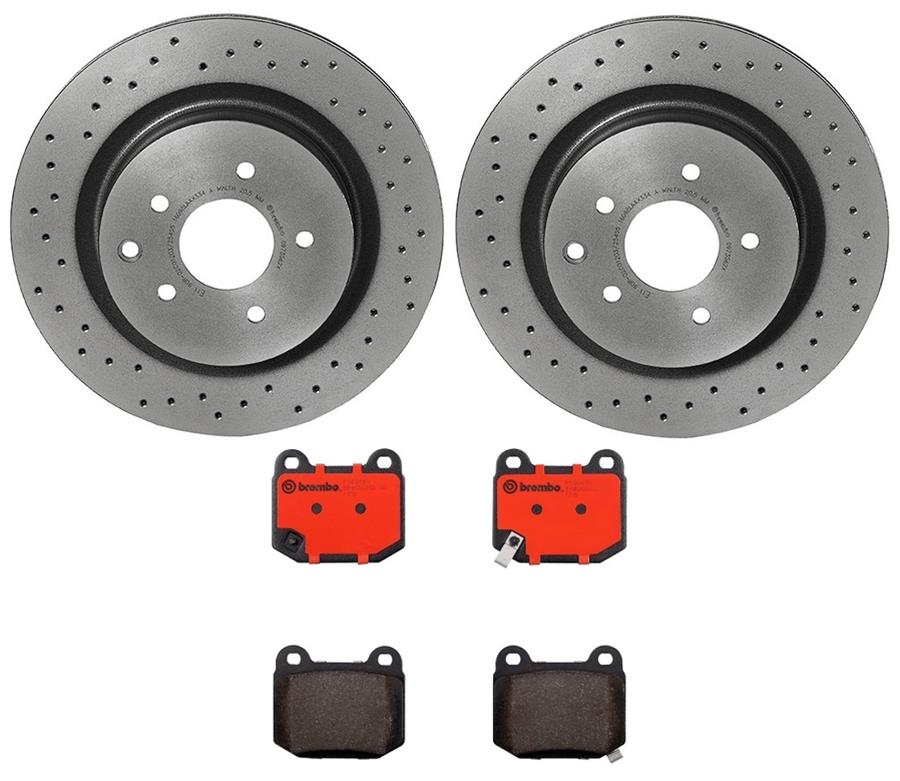 Brembo Disc Brake Pad and Rotor Kits KTX0022
