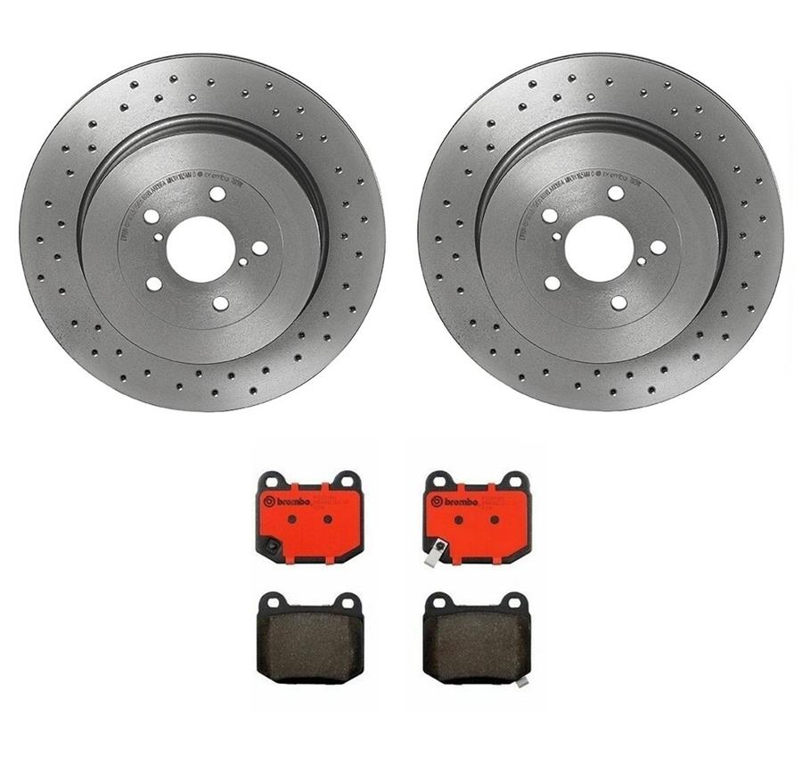 Brembo Disc Brake Pad and Rotor Kits KTX0023