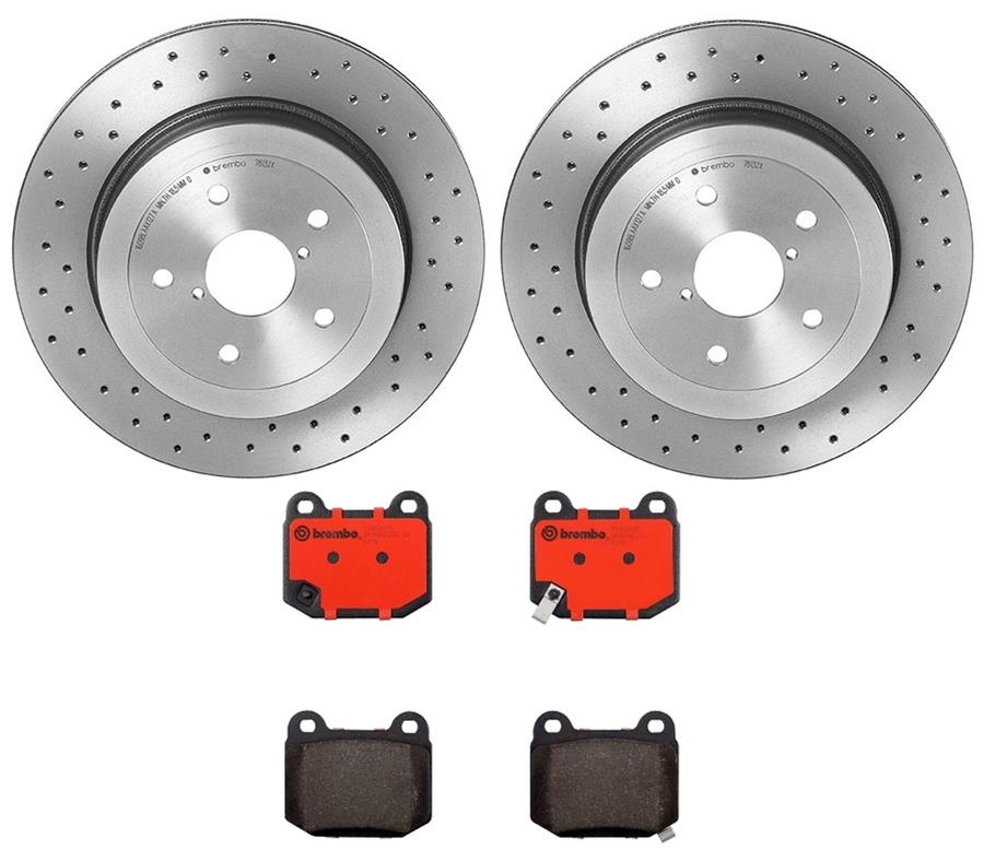 Brembo Disc Brake Pad and Rotor Kits KTX0024