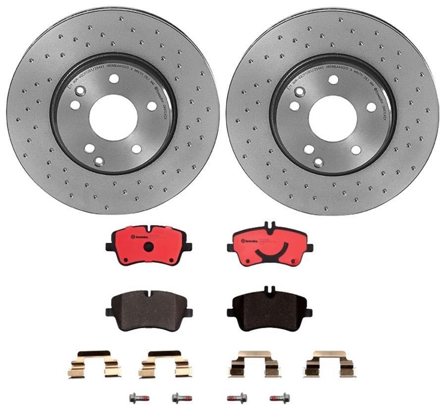 Brembo Disc Brake Pad and Rotor Kits KTX0030