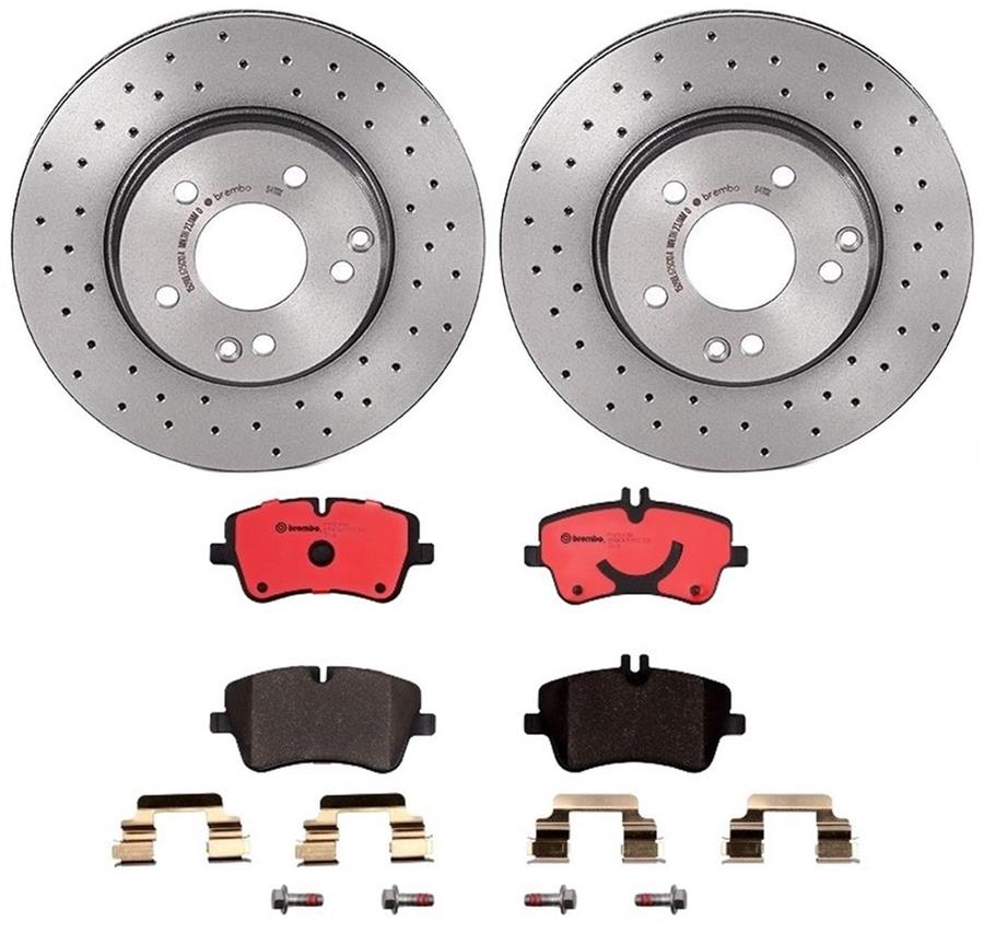 Brembo Disc Brake Pad and Rotor Kits KTX0031