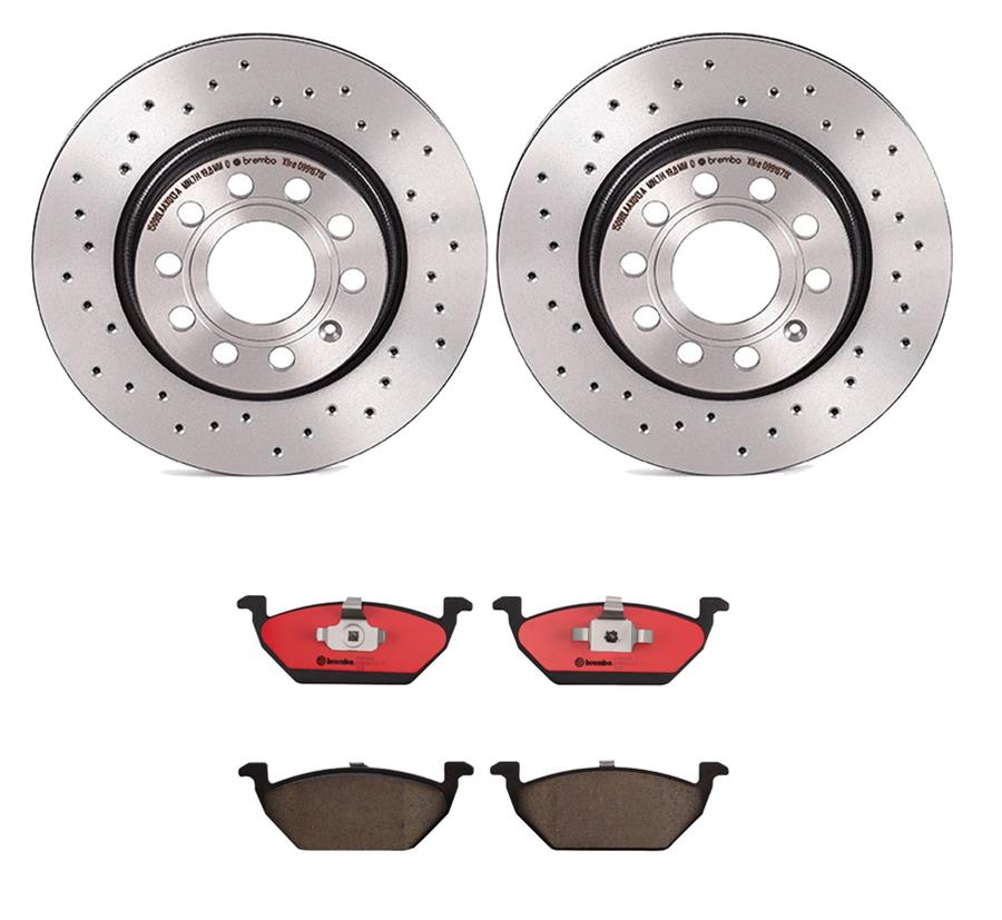 Brembo Disc Brake Pad and Rotor Kits KTX0038