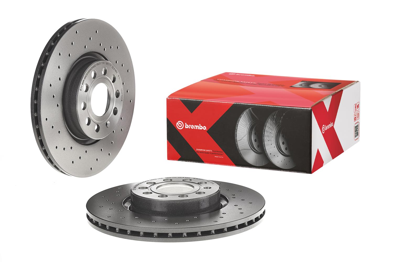 Brembo Disc Brake Pad and Rotor Kits KTX4075