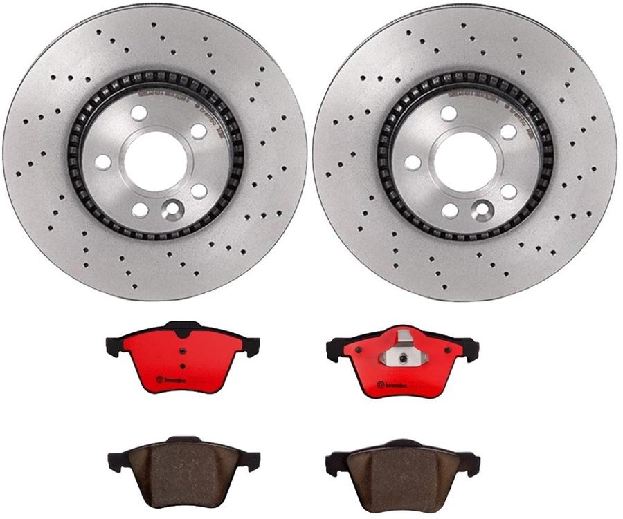 Brembo Disc Brake Pad and Rotor Kits KTX0043
