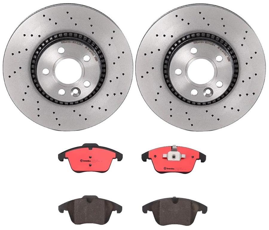 Brembo Disc Brake Pad and Rotor Kits KTX0044