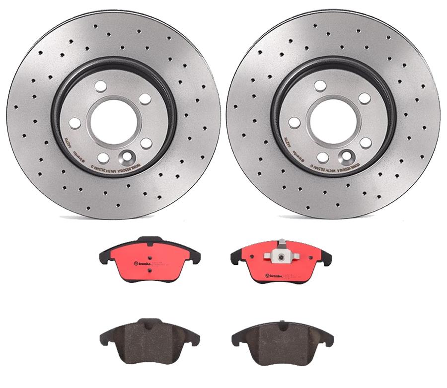 Brembo Disc Brake Pad and Rotor Kits KTX0045