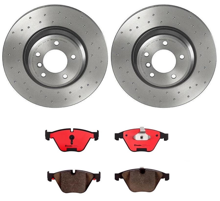 Brembo Disc Brake Pad and Rotor Kits KTX0046