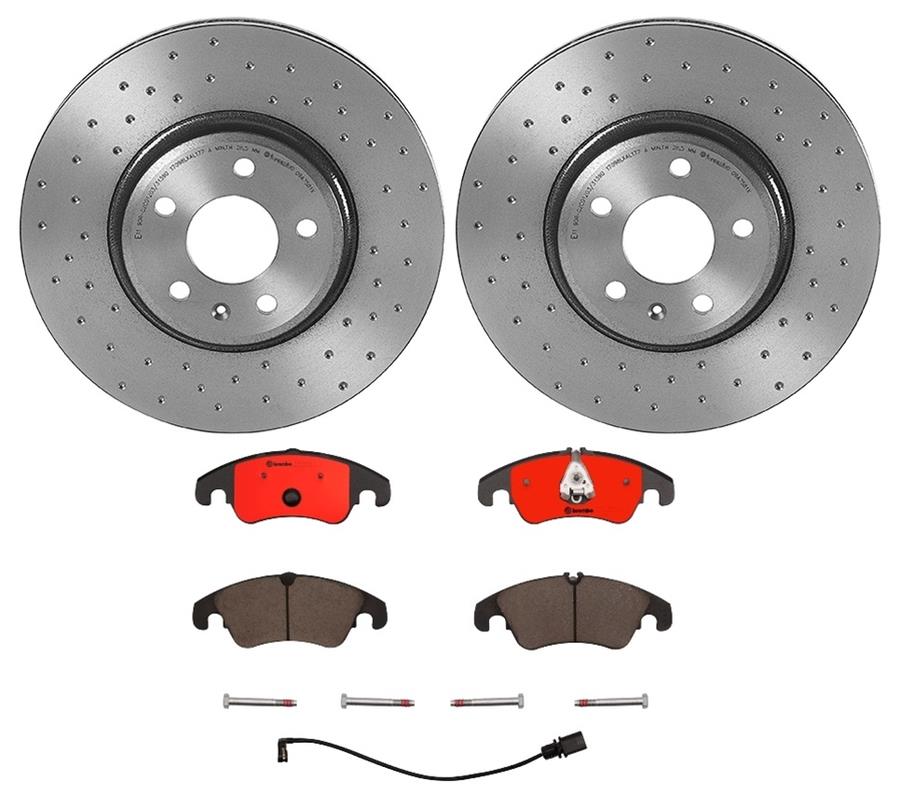Brembo Disc Brake Pad and Rotor Kits KTX0047