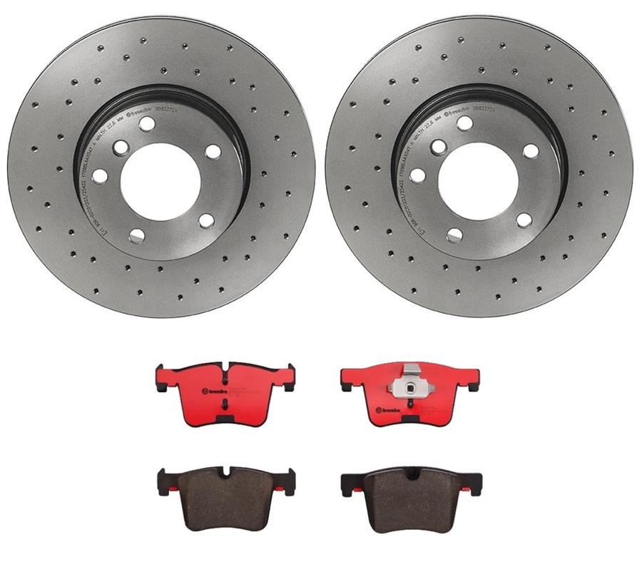 Brembo Disc Brake Pad and Rotor Kits KTX0050