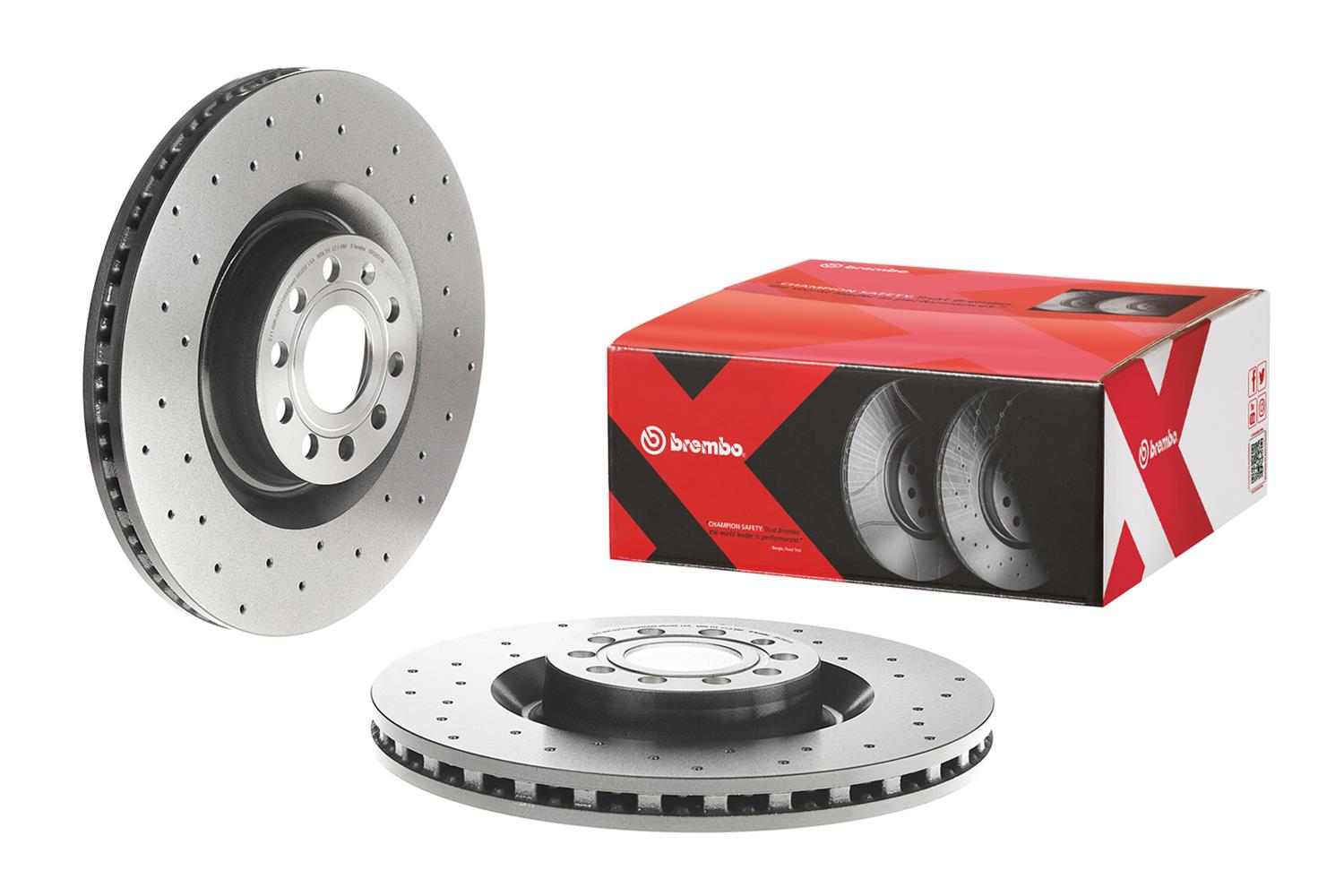 Brembo Disc Brake Pad and Rotor Kits KTX4025