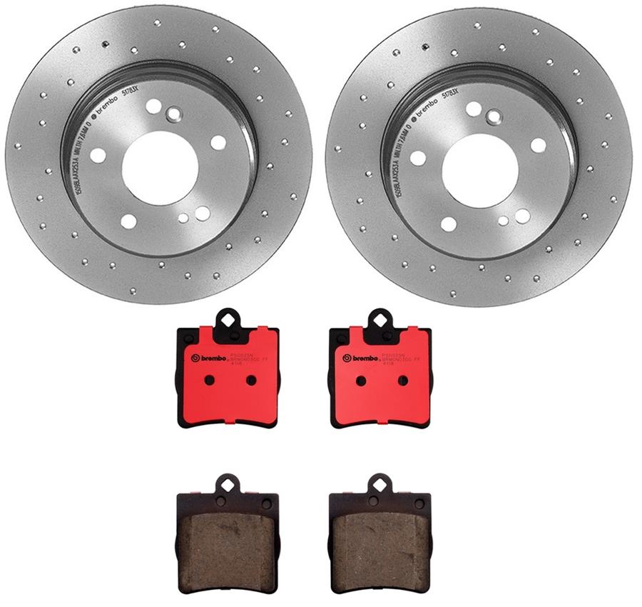 Brembo Disc Brake Pad and Rotor Kits KTX0055