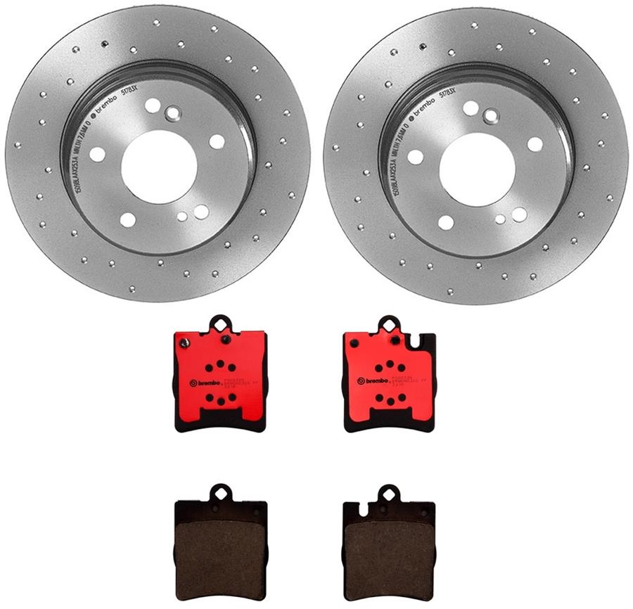 Brembo Disc Brake Pad and Rotor Kits KTX0056