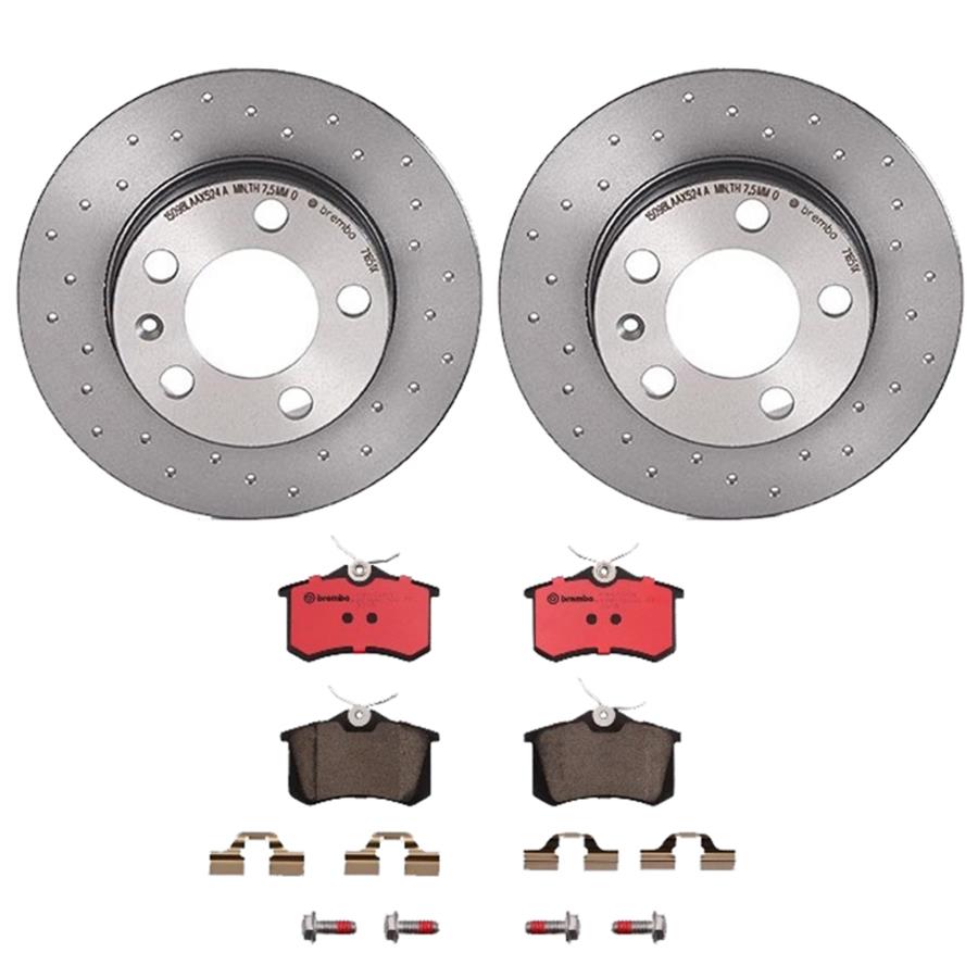 Brembo Disc Brake Pad and Rotor Kits KTX0057