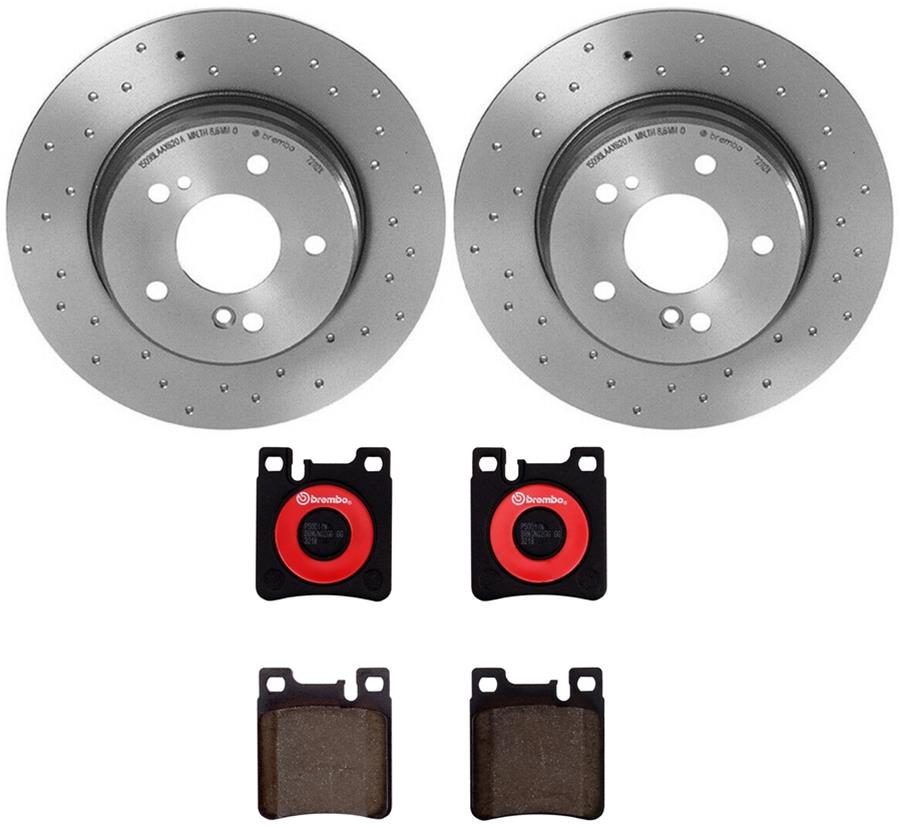 Brembo Disc Brake Pad and Rotor Kits KTX0059