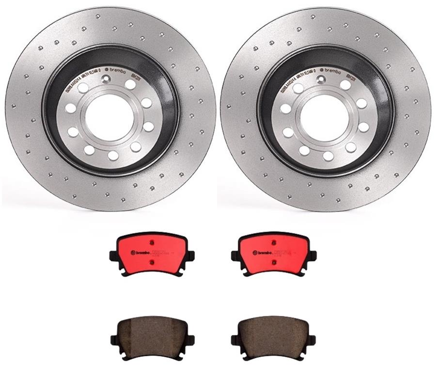 Brembo Disc Brake Pad and Rotor Kits KTX0060