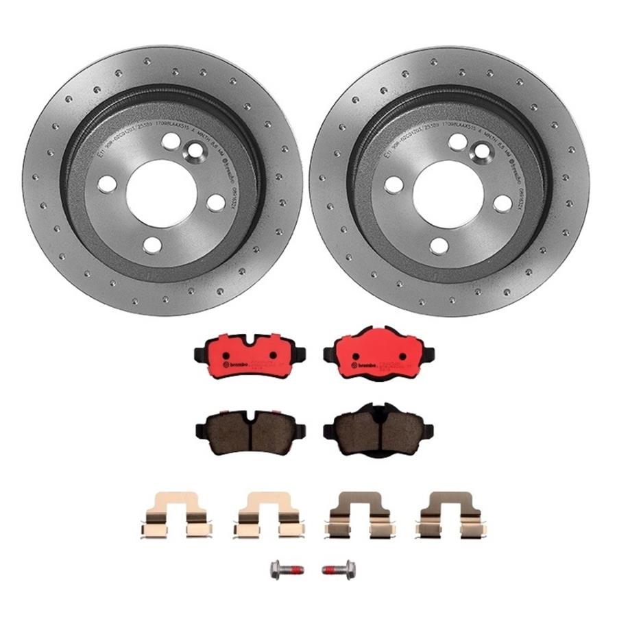 Brembo Disc Brake Pad and Rotor Kits KTX0062