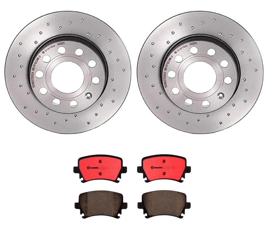 Brembo Disc Brake Pad and Rotor Kits KTX0063