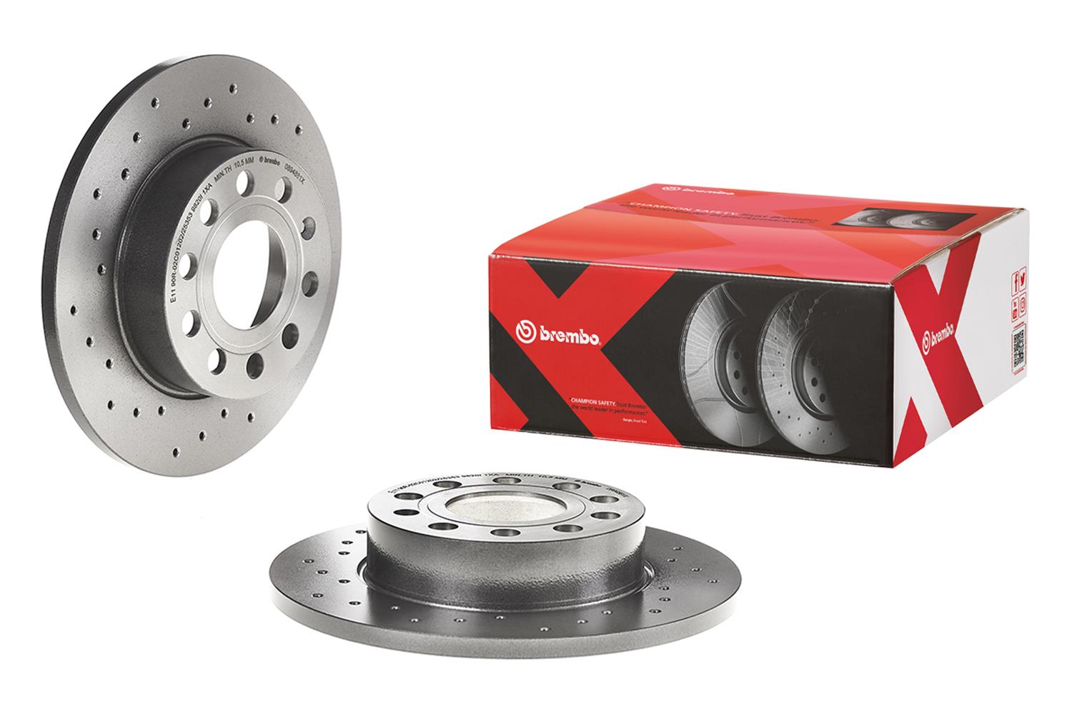 Brembo Disc Brake Pad and Rotor Kits KTX0063