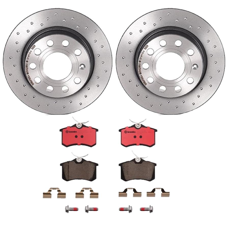 Brembo Disc Brake Pad and Rotor Kits KTX0064