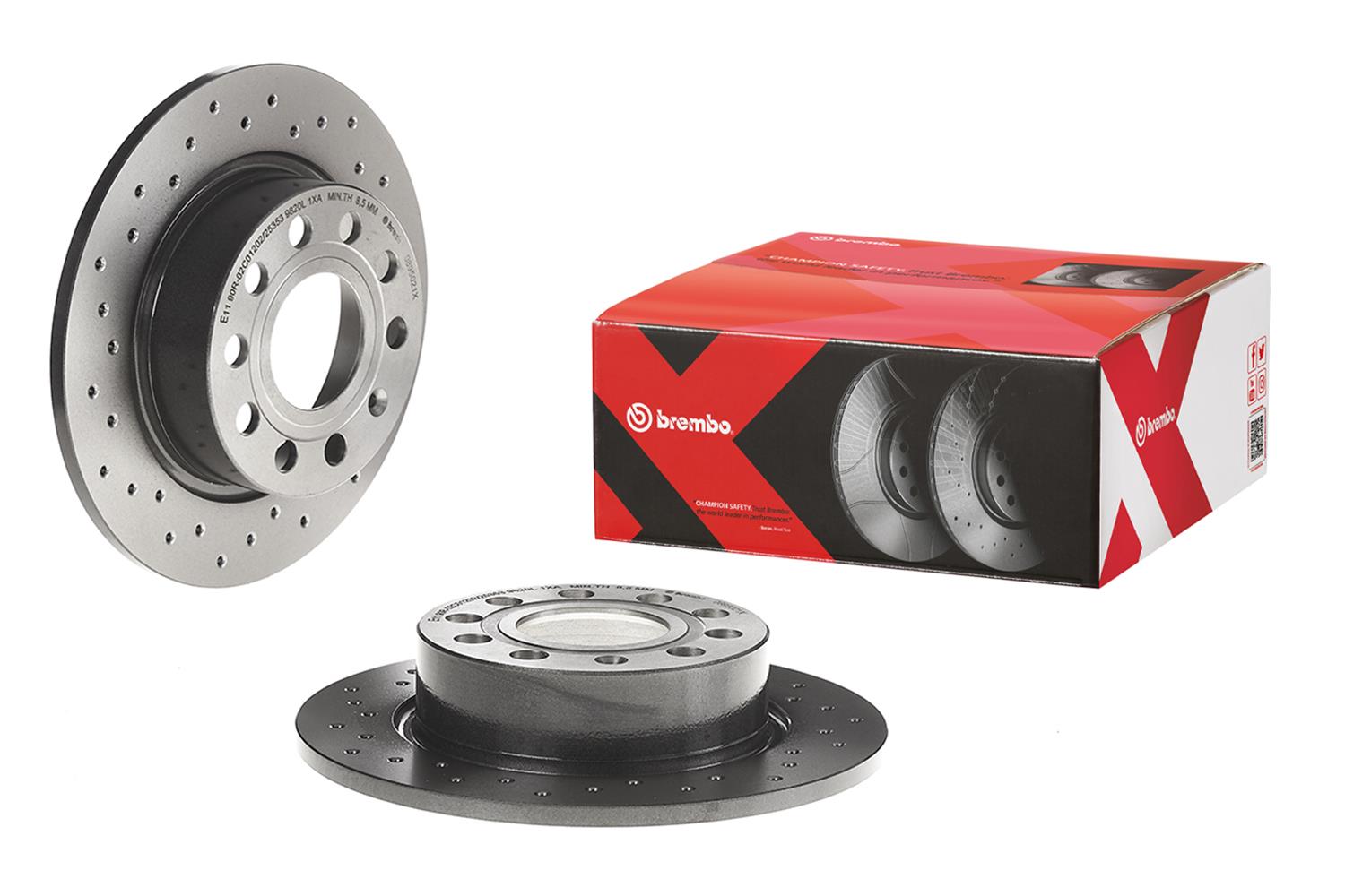 Brembo Disc Brake Pad and Rotor Kits KTX4036