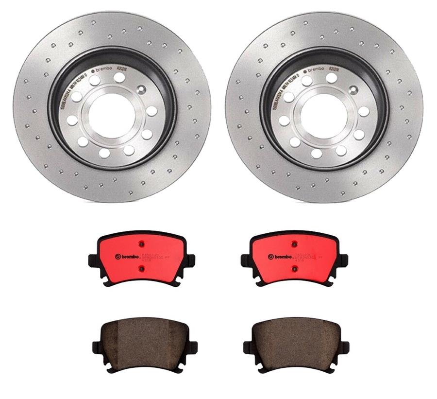 Brembo Disc Brake Pad and Rotor Kits KTX0065