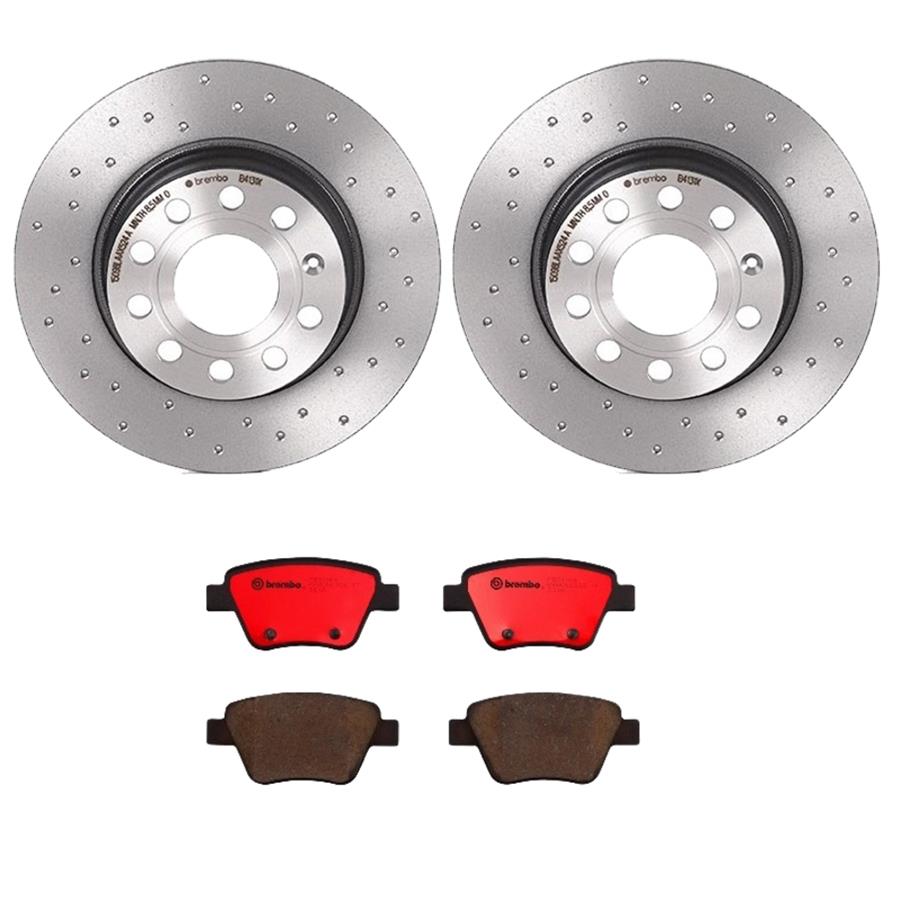 Brembo Disc Brake Pad and Rotor Kits KTX0068