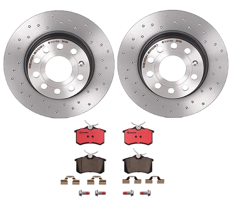 Brembo Disc Brake Pad and Rotor Kits KTX0069