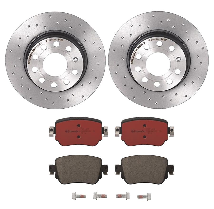 Brembo Disc Brake Pad and Rotor Kits KTX0070