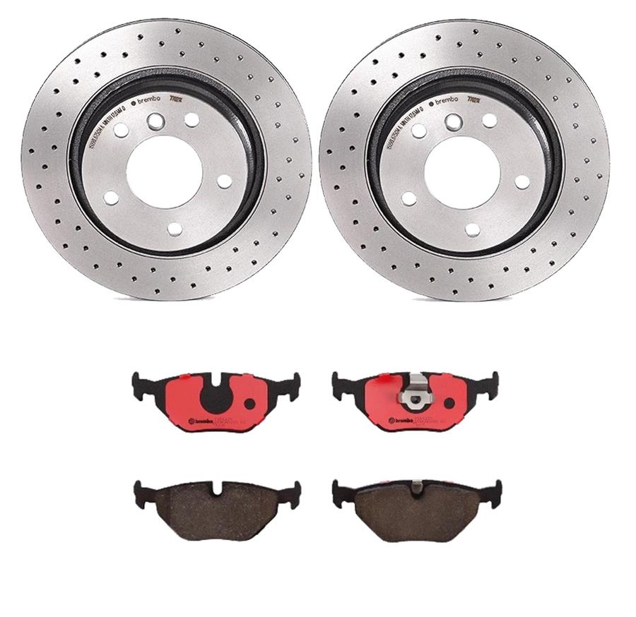 Brembo Disc Brake Pad and Rotor Kits KTX0071