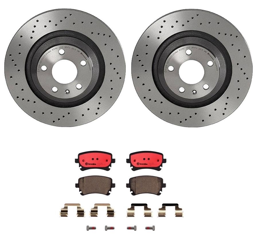 Brembo Disc Brake Pad and Rotor Kits KTX0072