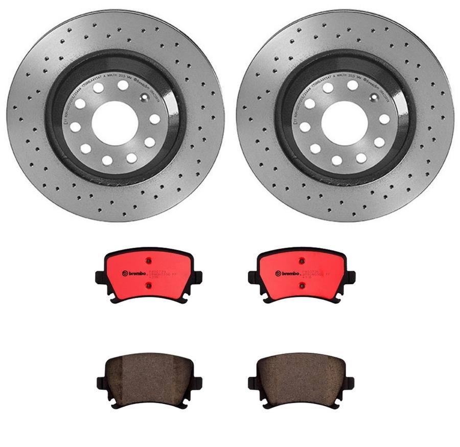 Brembo Disc Brake Pad and Rotor Kits KTX0074