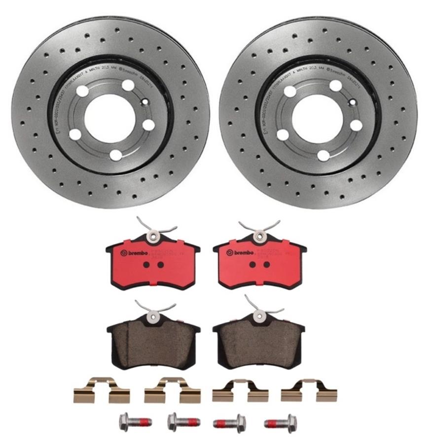 Brembo Disc Brake Pad and Rotor Kits KTX0076