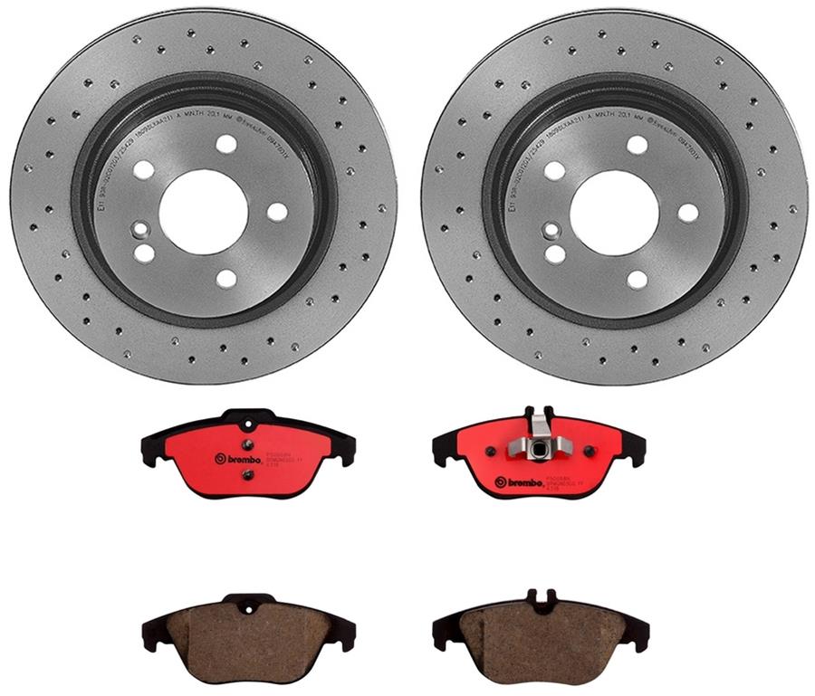Brembo Disc Brake Pad and Rotor Kits KTX0077