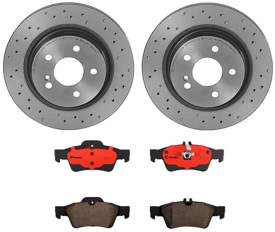 Brembo Disc Brake Pad and Rotor Kits KTX0078
