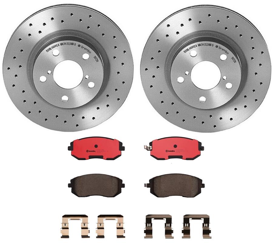 Brembo Disc Brake Pad and Rotor Kits KTX0081